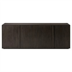 Lana Rustic Lodge Black Oak Wood Sideboard