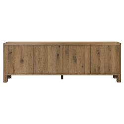Slade Rustic Lodge Brown Oak Media Cabinet - 94"
