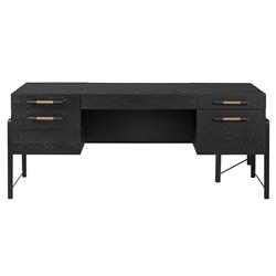 Matthew Modern Classic Black Oak Wood Desk