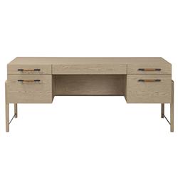 Matthew Modern Classic Brown Oak Wood Desk