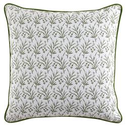 Amelia French Green Botanical Indoor Outdoor Throw Pillow - 20x20