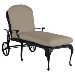 Provance Beige Sunbrella Earth Black Outdoor Chaise Lounge