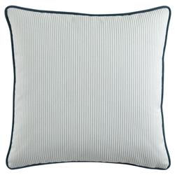Presley Coastal Light Blue Pinstripe Indoor Outdoor Throw Pillow - 20x20