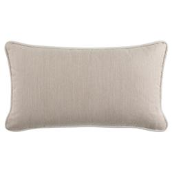 Averie Modern Classic Beige Indoor Outdoor Lumbar Pillow - 14x24