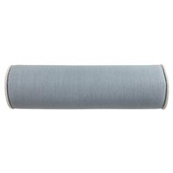 Averie Modern Classic Blue Indoor Outdoor Bolster Pillow - 8x25