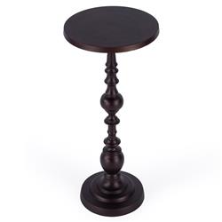 Reynaud French Country Bronze Metal Round Outdoor Drink Side Table