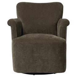 Camellia Malmo Olive Velvet Swivel Chair