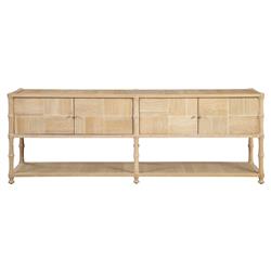 Reed Coastal Beach Brown Oak Sideboard