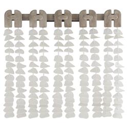 Melt Coastal White Gesso Iron Petal Wall Decor