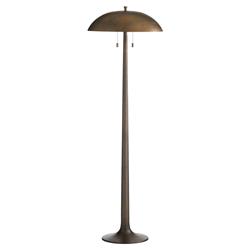 Fleetwood Mid Century Modern Vintage Brass Aluminum Floor Lamp