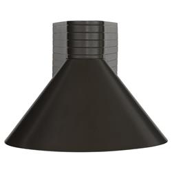 Chadwick Industrial Loft Aged Iron Shaded Outdoor Sconce