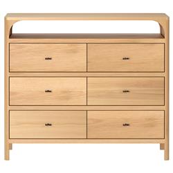 Abdiel Modern Classic Oak Wood Double Dresser