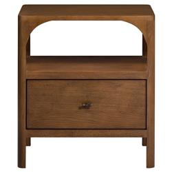 Abdiel Modern Classic Walnut Oak Wood Nightstand