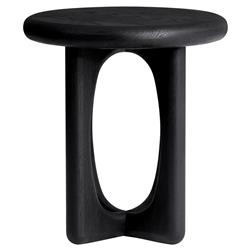 Arley Modern Classic Black Oak Wood Side Table