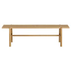 Aviva Coastal Beach Oak Wood Dining Bench