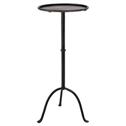 Felix French Country Black Iron Round Drink Table