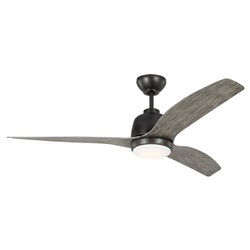Visual Comfort Avila Light Grey Oak Blades Aged Pewter LED Ceiling Fan - 54&quot;