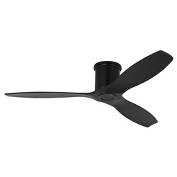 Visual Comfort Collins Midnight Black Steel Smart Hugger Ceiling Fan - 52"