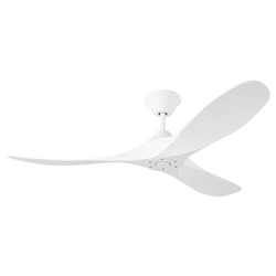 Visual Comfort Maverick Coastal Matte White Steel Ceiling Fan - 52"