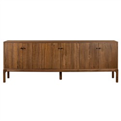 Nery Rustic Lodge Brown Walnut Wood Sideboard