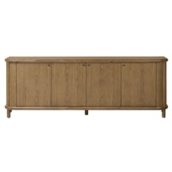 Bonnie Rustic Lodge Brown Oak Sideboard