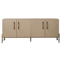 Matthew Modern Classic Brown Oak Wood Sideboard