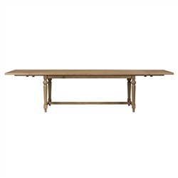 Blaine Updated Traditional Brown Oak Extendable Dining Table - 88-124&quot;