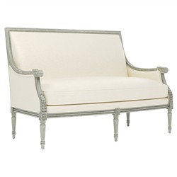 Juliette Heathered Ivory Crypton Provence Sage Settee