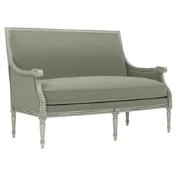 Juliette Sage Velvet Provence Sage Settee