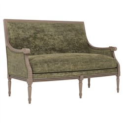 Juliette Fern Velvet Driftwood Settee