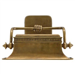 Blythe Updated Traditional Fluted Shade Vintage Brass Wall Sconce