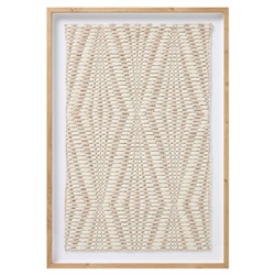 Lorwyn Beige Textile Framed Wall Art - 3'7"x2'6"