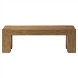 Kinsey Rustic Lodge Brown Wood Dining Bench