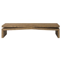 Rayan Rustic Lodge Brown Reclaimed Wood Coffee Table