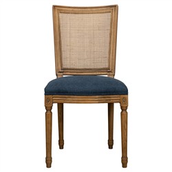 Iona Updated Traditional Brown Cane Wood Dining Chair