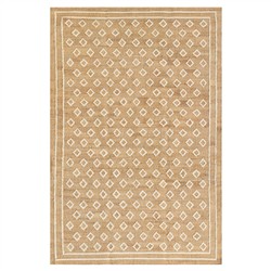 Safiya Coastal Beach Natural Diamond Patterned Jute Rug - 3'6"x5'6"