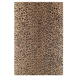 Ventura Modern Classic Beige Wool Animal Patterned Rug - 3'6"x5'6"