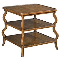 Sonoma Updated Traditional Brown Wood Side Table