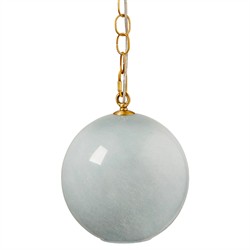 Azrael Modern Classic Blue Glass Sphere Pendant