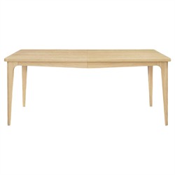 Nora Modern Classic Brown Oak Wood Rectangular Extendable Dining