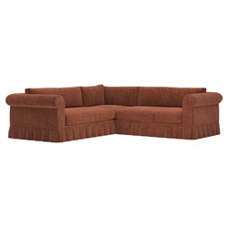 McKinley Chestnut Skirted Corner Sectional - 105”