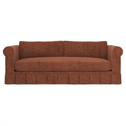 McKinley Chestnut Skirted Sofa - 90”