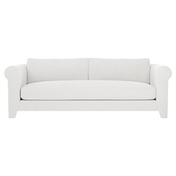 McKinley White Lamb Performance Sofa - 90”