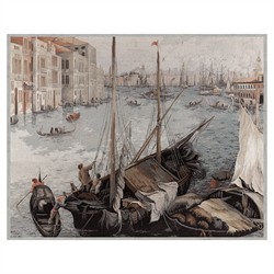 Amara Updated Traditional Grey Gondola Tapestry - 43x55