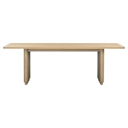 Rishon Modern Classic Natural Oak Rectangular Dining Table - 88&quot;