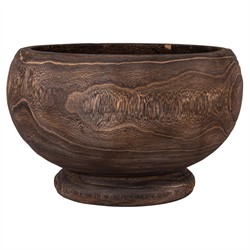 Wrenlee French Country Distressed Brown Wood Outdoor Planter
