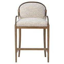 Demi Ivan Stone Boucle Counter Stool
