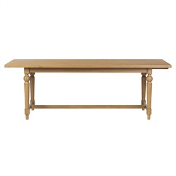 Blaine Updated Traditional Brown Oak Oval Extendable Dining Table - 88-127&quot;