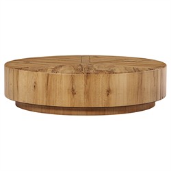 Reese Modern Classic Natural Reclaimed Oak Drum Coffee Table