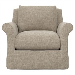 Ameerah Sand Textured Weave Slipcovered Chair